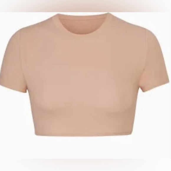 SKIMS Cropped T-Shirt 2X Fit Everyone, Ultra sand, AP-TSH-0656 - Picture 10 of 11